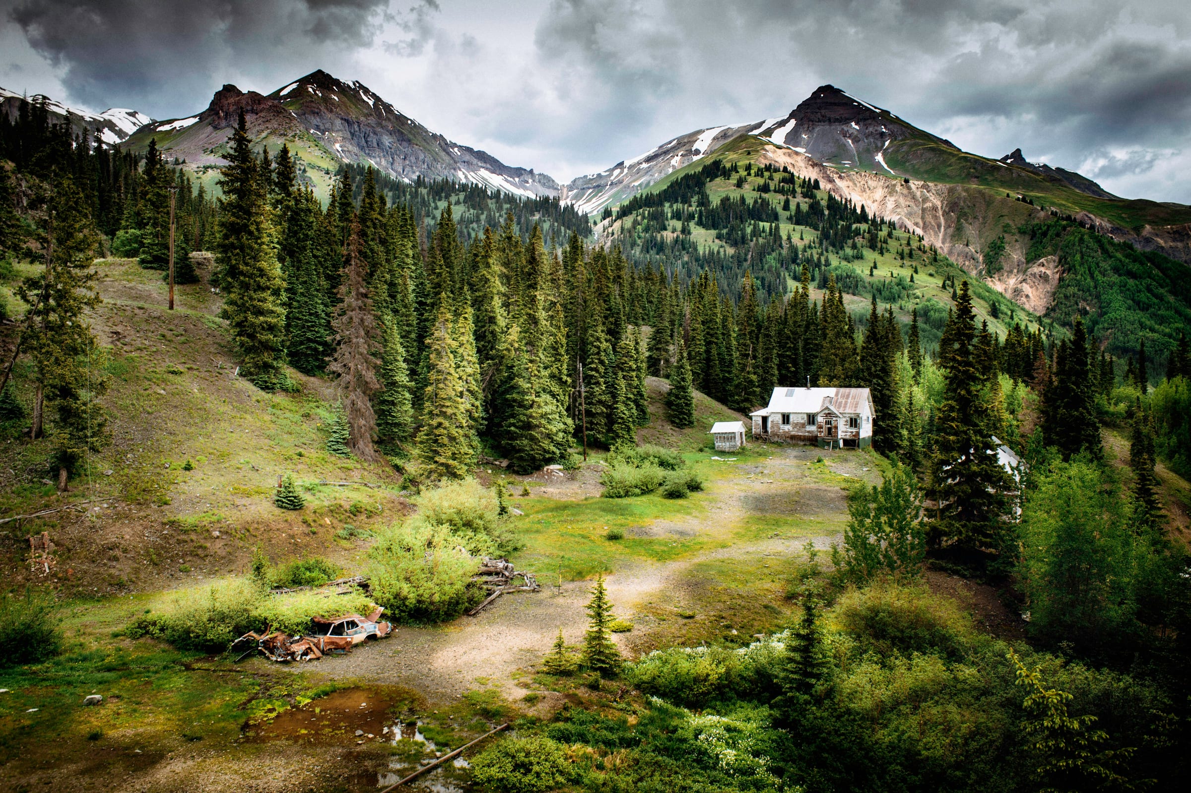 Luxury mountain home exterior, Colorado